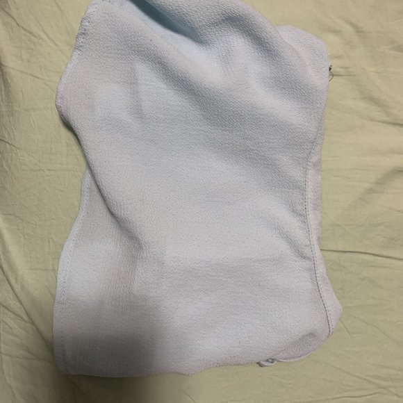 Light Blue Flowy Bandeau Top with cute straps - Picture 5 of 5